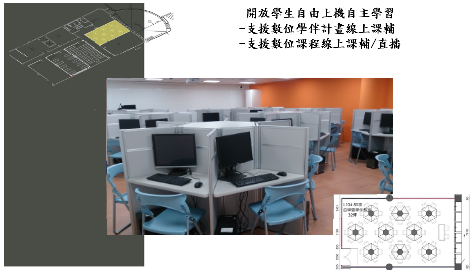 數位學伴暨自學教室（行政大樓 L104）